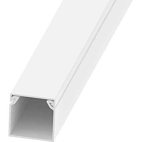 Mini Canaleta Eléctrica para Mecanismos 40x40 (2 Metros) Blanco IluminaShop