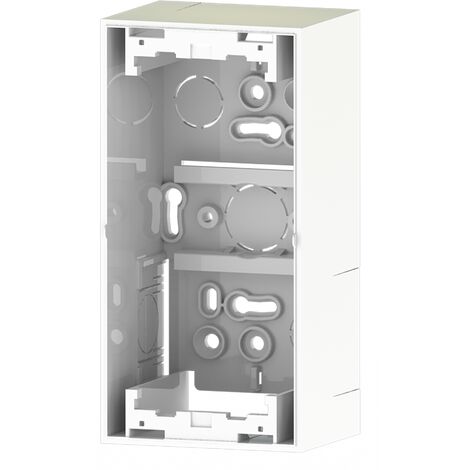 IluminaShop - Puesto de Trabajo Caja de Montaje de Superficie para 2 Modulos 45x45 (1/3)