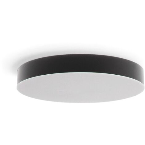 IluminaShop - Plafon LED Circular Negro Regulable CCT 24W  3000+4000+6000