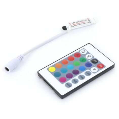 IluminaShop - Controlador para Tiras LED RGB Mini con Control Remoto por PIR 12/24V