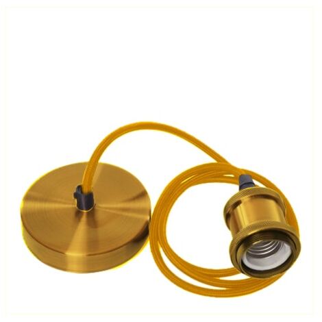 IluminaShop - Lampara Colgante Styling Dorada 1XE27 (1/5)