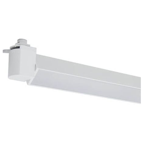 IluminaShop - Foco LED para Carril Lineal 80º 24W Blanco Monofasico 2000LM  Blanco Calido 3000K