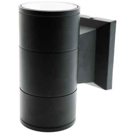 IluminaShop - Aplique de Pared LED Tube Negro I 6W IP54 Blanco Calido 3000K (1/5)