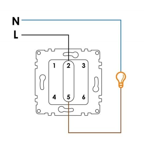 IluminaShop - Interruptor Empotrable Simple Negro Marco Incluido IP20 Serie wLine