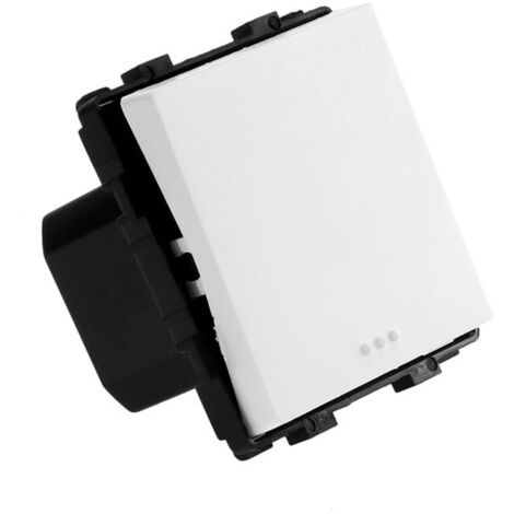 IluminaShop - Interruptor Empotrable Simple Blanco Conmutado Serie Modern (1/3)