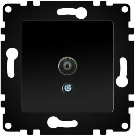 IluminaShop - Modulo Empotrable Toma Intermedia TV Negro IP20 Serie wLux (1/3)