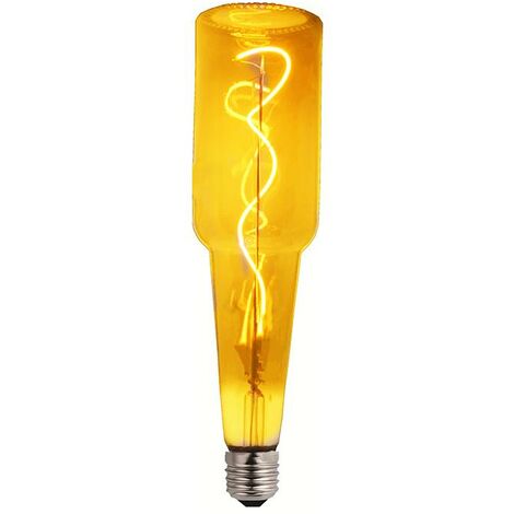 IluminaShop - Bombilla LED Botella Filamento E27 4W Ambar Blanco Calido 2300K