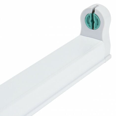 IluminaShop - Soporte para tubo LED 1200 mm (Conexion 1 Lateral)
