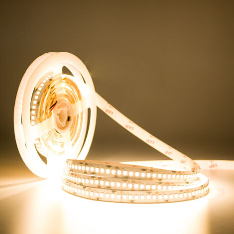 IluminaShop - Tira de LED 92,5W 24V DC SMD2835 204LED/m 18,5W/m IP20 (5 metros) Blanco Frio 6000K