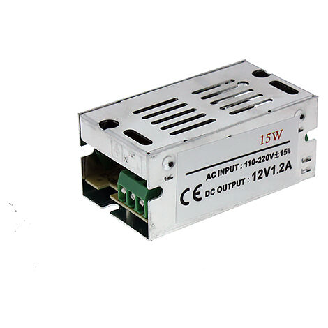 IluminaShop - Fuente de alimentacion para tiras LED 15W 12VDC