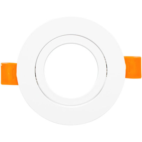 IluminaShop - Aro Basculante Redondo Blanco para GU10/MR16