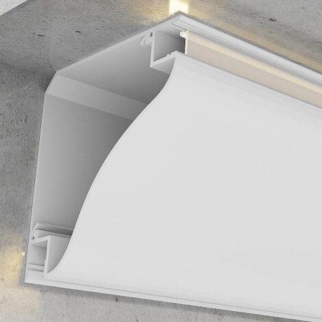 IluminaShop - Perfil de Aluminio L para Esquinas Beat Lacado Blanco 12/24V 2 metros