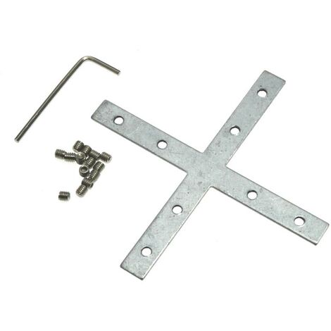IluminaShop - Conector Plano en X para Perfil