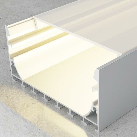IluminaShop - Perfil de Aluminio Superficie All 12V/24V/220V 2 Metros – Opcional Colgante (1/4)