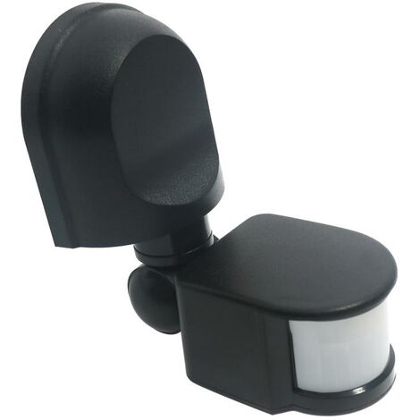 IluminaShop - Detector de Movimiento PIR 180º Superficie Negro II