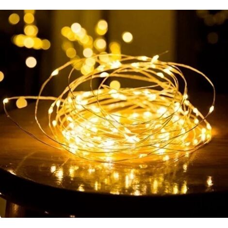 Guirnalda alambre LED 2M 2xCR2032 Luz cálida