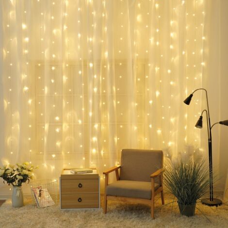 Cortina Led Luminosa 3x1mt Luz Calida Navidad 204605009 (1/2)