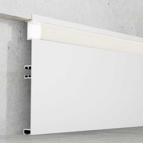 IluminaShop - Perfil de Aluminio Miet Lacado Blanco 2 metros