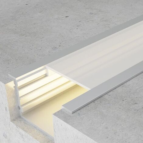 IluminaShop - Perfil Aluminio para Empotrar con Alas Oreb 2 metros (1/3)