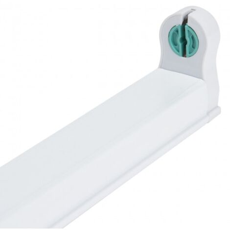 IluminaShop - Soporte para tubo LED 1500 mm (Conexion 1 Lateral)