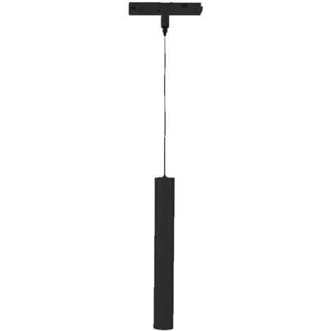 IluminaShop - Lampara Colgante Negra II 10W para Carril Magnetico Detail Chip Osram 48V Monofasico CRI 90 UGR 17 Serie Detail Blanco Calido 3000K