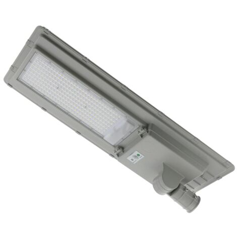 IluminaShop - Farola Solar de LED para Alumbrado Publico 300W IP65 Chip Sanan con Sensor Crepuscular / Movimiento con Control Remoto  Blanco Calido 2700K