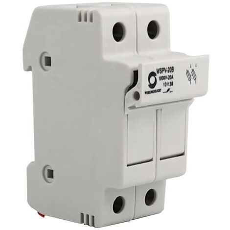Portafusibles  10x38mm 1000V Máx 32A  Blanco   IluminaShop