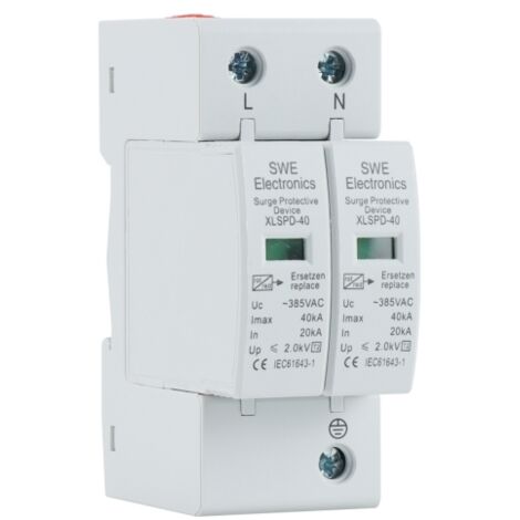 Protector Sobretensiones Transitorias 2P 20KA-40KA     IluminaShop
