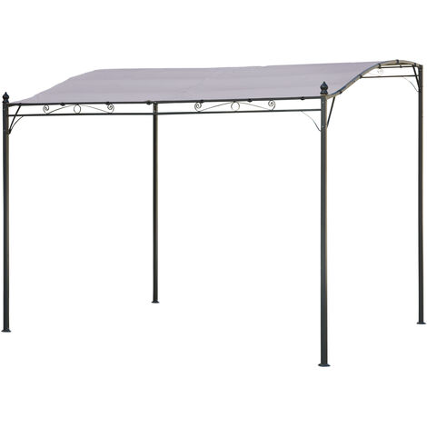 Wandpergola 3 × 2,5m NICE taupe (1/4)