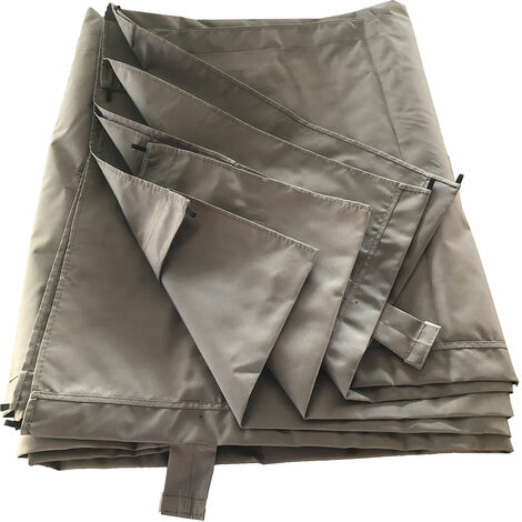 Stoff für Wandpergola 3 × 4m FRÉJUS taupe