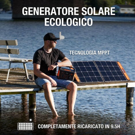 Pannello Solare Portatile 500W Kit Campeggio, Camper, Outdoor