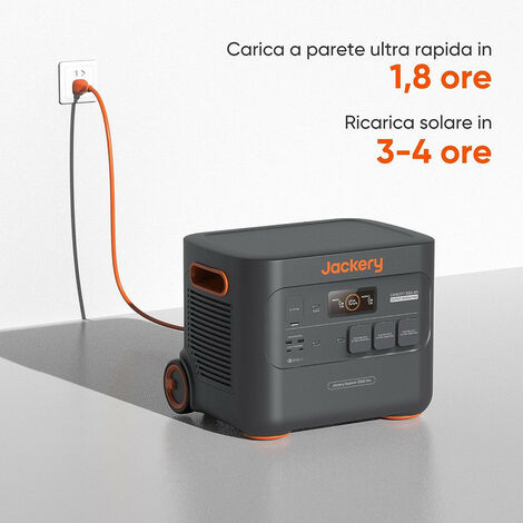 Jackery Centrale Elettrica Portatile Explorer 3000 Pro 3024Wh ricarica  rapida in 1,8 ora generatore solare