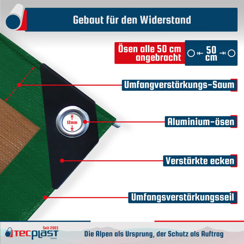 Elastisches Gummiseil Grün, 50 Meter – 9 Mm Dick, UV-beständig, Ideal Zum Befestigen Von Planen & Abdeckungen