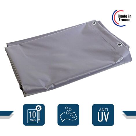 Tecplast Pergola-Plane Elfenbein 2,5x4 M – Wasserdichte PVC-Plane Mit Ösen, 10 Jahre Garantie, Made In France