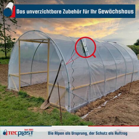 20 Stück Gewächshaus-Clips - Zinkbeschichtet 25x30mm Für Planen