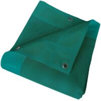 Mikroperforierte Plane 3x3 m Grün - 5 Jahre Garantie TECPLAST - MP460MU - Durchlässige PVC-Plane - Made in France