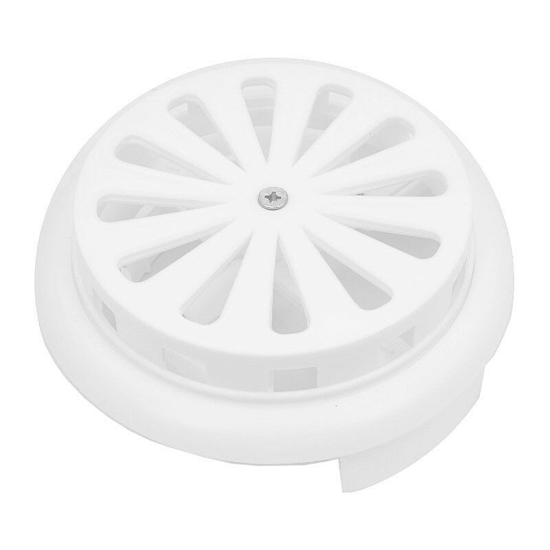 Grille de ventilation ronde réglable XL blanche universelle 90-160mm