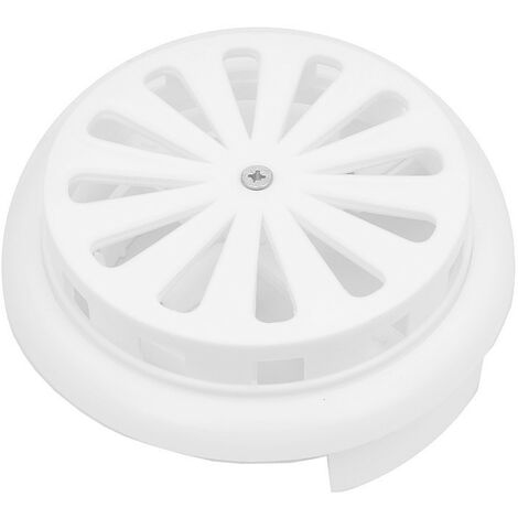 Grille de ventilation ronde réglable XL blanche universelle 90-160mm