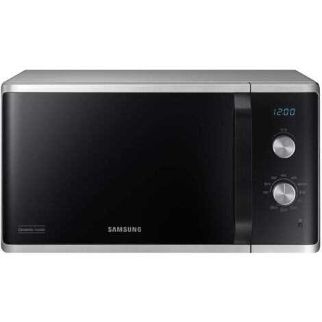 Samsung – Micro-ondes à poser 23L 800W – Gril – Dimensions 27.5 x 48.9 x 39.2 cm – Commandes électro-mécaniques – Couleur silver