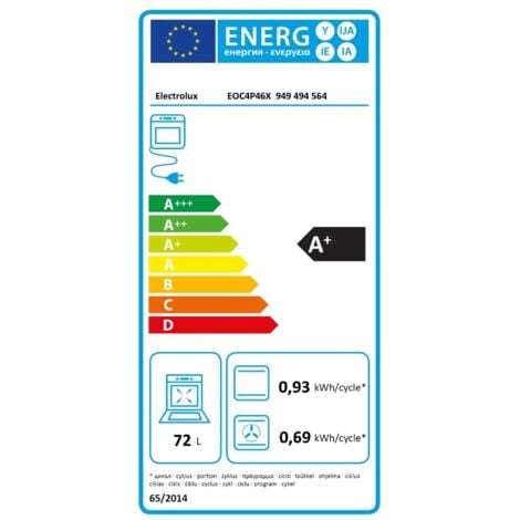 Four pyrolyse ELECTROLUX EOC4P46X