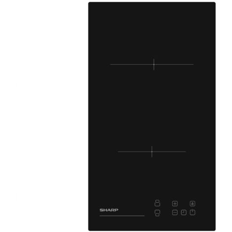Sharp – Plaque vitrocéramique 2 foyers 3000W – Minuteur numérique 1-99 min – Témoin de chaleur résiduelle – Encastrement 29x52cm - KH3V19NT0K
