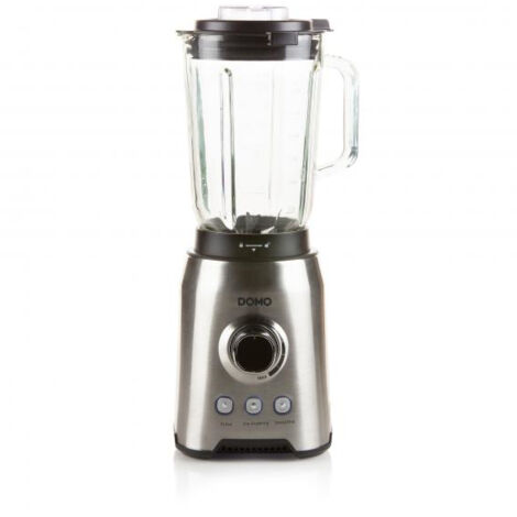 Blender inox 1.5L 1000W – 6 lames pour mixage précis – Vitesse variable jusqu'à 20.000 tr/min – DO710BL – Domo