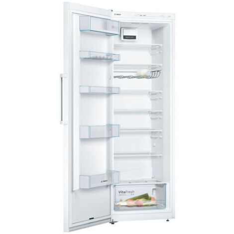 Bosch – Réfrigérateur 1 porte 176x60x65 cm – Capacité 324 L – Classe E – Niveau sonore 39 dB – Froid ventilé – Dégivrage automatique - KSV33VWEP-Bosch