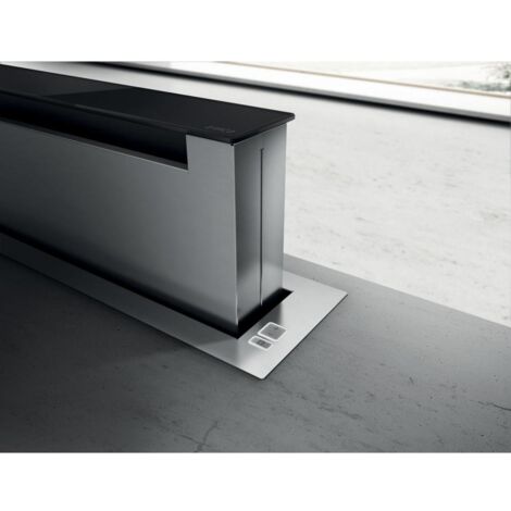 Elica – Hotte plan de travail 90 cm inox – Débit d'air max 669 m3/h – 4 vitesses avec mode intensif – Filtre à charbon inclus - PANDORAIXF90
