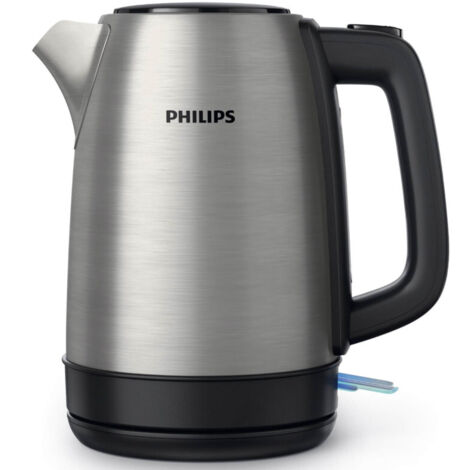 Philips – Bouilloire sans fil 1,7 L en acier inoxydable – Puissance 2200 W – Socle rotatif 360° – Couvercle à ouverture large - HD935090