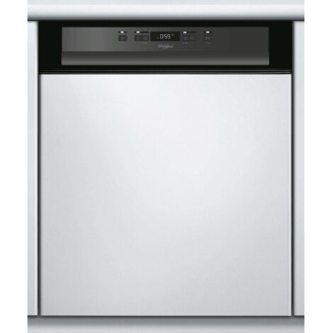 Whirlpool – Lave-vaisselle encastrable 14 couverts 59cm E – Niveau sonore 46 dB – Technologie 6ème Sens pour économies d'eau et d'énergie