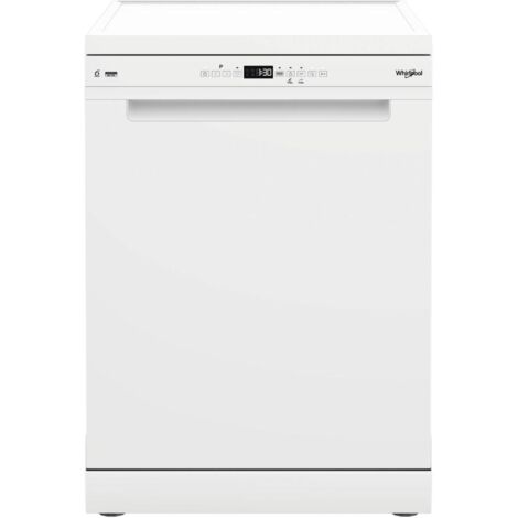 Whirlpool – Lave-vaisselle 60 cm 15 couverts – Classe énergétique D – 10 programmes – Ouverture automatique de la porte – Blanc