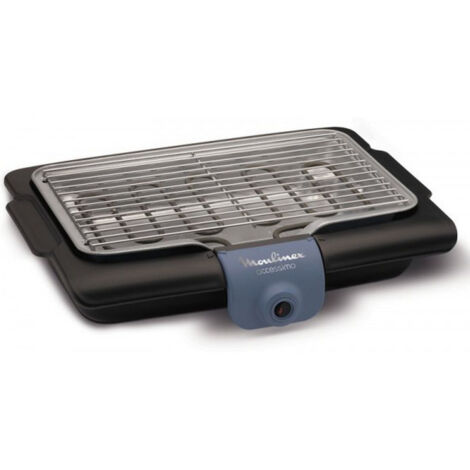 Moulinex – Barbecue électrique portable 2100W – Grille acier 35,5 x 21 cm – Bac récupérateur de jus – Démontable et compatible lave-vaisselle