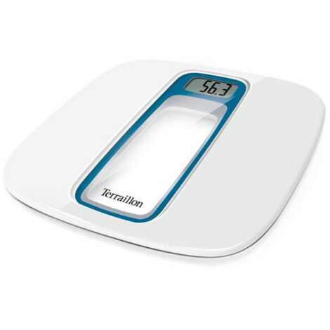 Pèse-personne électronique 160kg/100g blanc bleu - Terraillon - BEA74011BS (1/5)