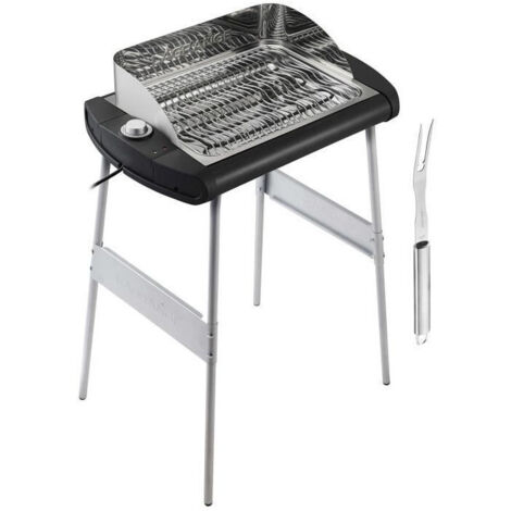 Barbecue sur pieds 2300W – Thermostat – Noir – Fumoir pour cuisson précise – Idéal pour viandes et poissons – Lagrange (1/10)